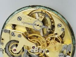 Antique La Future 2 Register Chronograph Pocket Watch Movement