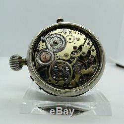 Antique Le Phare Minute Repeater Salesman Sample Pocket Watch Movement + Case #