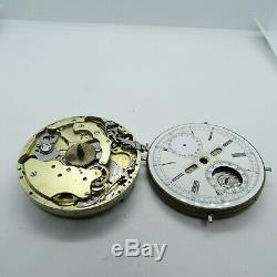 Antique Le Phare Minute Repeater Salesman Sample Pocket Watch Movement + Case #