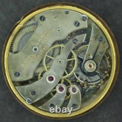 Antique Longines 15 Jewel Manual Wind Pocket Watch Movement 18.89M for Parts