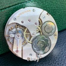 Antique Longines 42.9mm Pocket Watch Movement Runs