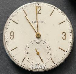 Antique Longines Cal 17LU Pocket Watch Movement Running Ticks 17.95M 17j Swiss