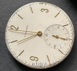 Antique Longines Cal 17LU Pocket Watch Movement Running Ticks 17.95M 17j Swiss