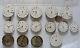 Antique Omega 15-lot Old Pocket Watch Movements Not Running, For Parts Repair