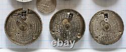 Antique OMEGA 15-lot Old Pocket watch MOVEMENTS not running, FOR PARTS REPAIR