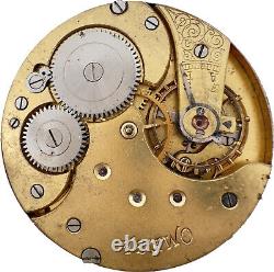 Antique Omega Mechanical Hunter Pocket Watch Movement Swiss Made for Repair