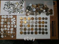 Antique POCKET WATCH MOVEMENTS LOT parts repair OPEN FACE BANDS CRYSTAL