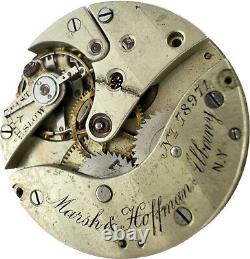 Antique Patek Philippe 17 Jewel Mechanical Pocket Watch Movement for Parts