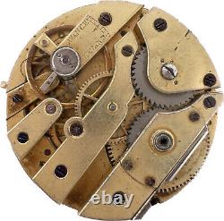 Antique Patek Philippe Key Wind Cylinder Escapement Pocket Watch Movement