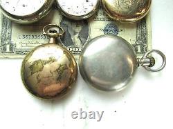 Antique Pocket Watch Lot of 5 Illinois Elgin Rebuilds ETC10250