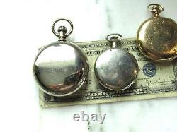 Antique Pocket Watch Lot of 5 Illinois Elgin Rebuilds ETC10250