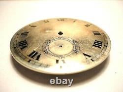 Antique Pocket Watch Movement 43mm, snap on Dial 46.3mm