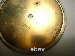 Antique Pocket Watch Movement 43mm, snap on Dial 46.3mm