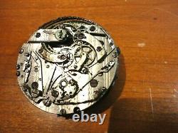 Antique Pocket Watch Movement Chronograph, Repeater