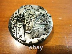 Antique Pocket Watch Movement Chronograph, Repeater