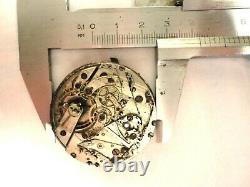 Antique Pocket Watch Movement Chronograph, Repeater