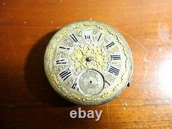 Antique Pocket Watch Movement Chronometer