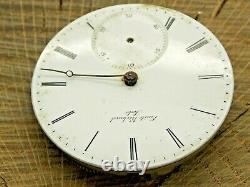 Antique Pocket Watch Movement Emile Richard Locle Jules Jurgensen 15j KWKS