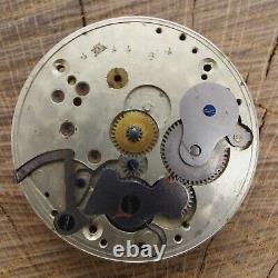 Antique Pocket Watch Movement Rockford 2-Tone Grade 84 18s 15j 4 Adjustments