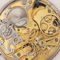 Antique Pocket Watch Quarter Repeater Chronograph Movement with enamel dial