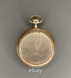 Antique Pocket Watch Silver 800 Hermosa Mechanical Germany Ancre Berguet Spiral