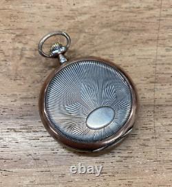 Antique Pocket Watch Silver 800 Hermosa Mechanical Germany Ancre Berguet Spiral