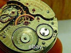 Antique Pocket watch movement Rare Hamilton Grade 971 railroad 21 jewel 16 size