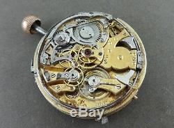 Antique QUARTER REPEATER Chronometer Triple Date & Moon Phases Movement & Dial