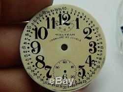 Antique RR pocket watch movement Waltham Vanguard 23J with UP Down Indicator 6P