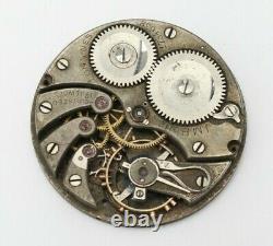 Antique Rare Longines And J. M. Boner Pocket Watch Movement Parts Repairs Spares