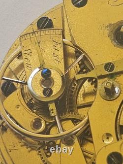 Antique Rich (Richard) Hornby Pocket Watch Movement Massey Type Liverpool