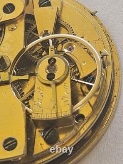 Antique Rich (Richard) Hornby Pocket Watch Movement Massey Type Liverpool
