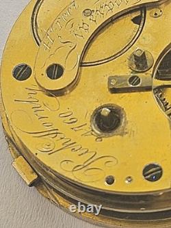 Antique Rich (Richard) Hornby Pocket Watch Movement Massey Type Liverpool