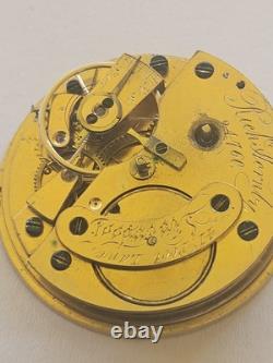 Antique Rich (Richard) Hornby Pocket Watch Movement Massey Type Liverpool