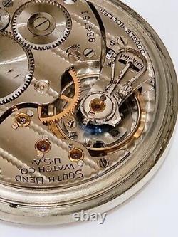 Antique SOUTH BEND Gold Filled Pocket Watch 15 Jewels 207 Movement