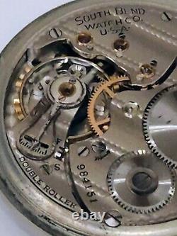 Antique SOUTH BEND Gold Filled Pocket Watch 15 Jewels 207 Movement