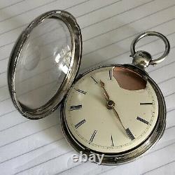 Antique Silver Pair Cased Verge Pocket Watch. (william Marshall Movement)