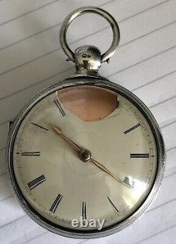 Antique Silver Pair Cased Verge Pocket Watch. (william Marshall Movement)