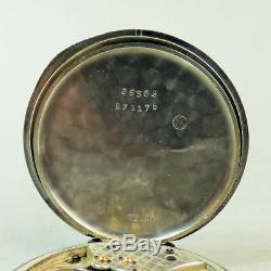 Antique Silver Swiss Movement Pocket Watch London Import Marks For 1918 G. W. O