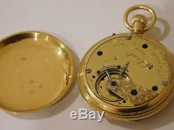 Antique Solid 18ct Gold Pocket Watch By Dent Of London. Unusual Movement