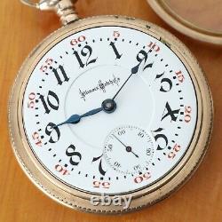 Antique Stunning 1901 Illinois Watch Co Bunn Special 21J Movement Pocket Watch