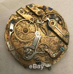Antique Swiss Calendar Chronograph 43mm Pocket Watch Movement No. 207 19111