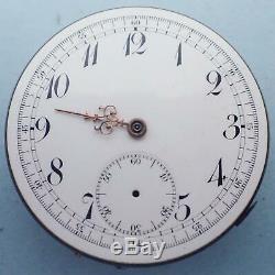 Antique Swiss Chronograph Repeater Hunters Style Pocket Watch Movement 4 Parts