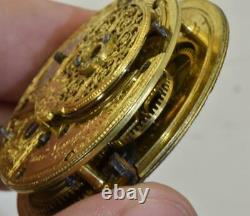Antique Thomas Newman Verge Fusee pocket watch movement. A project for repair