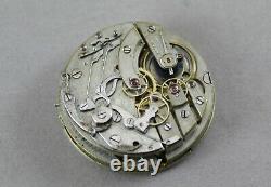 Antique Unbranded QUARTER REPEATER Chronograph Movement & Dial. Running