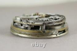 Antique Unbranded QUARTER REPEATER Chronograph Movement & Dial. Running