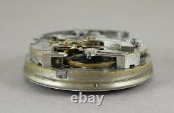 Antique Unbranded QUARTER REPEATER Chronograph Movement & Dial. Running