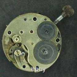 Antique Unbranded Systeme Glashutte Mechanical Hunter Pocket Watch Movement