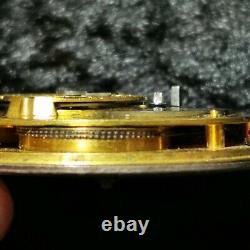Antique Verge Fusee Pocket Watch Movement, Moricand & Degrange, Needs Service
