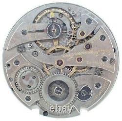 Antique Very Thin Jules Jurgensen 17J Wind Pocket Watch Movement for Parts